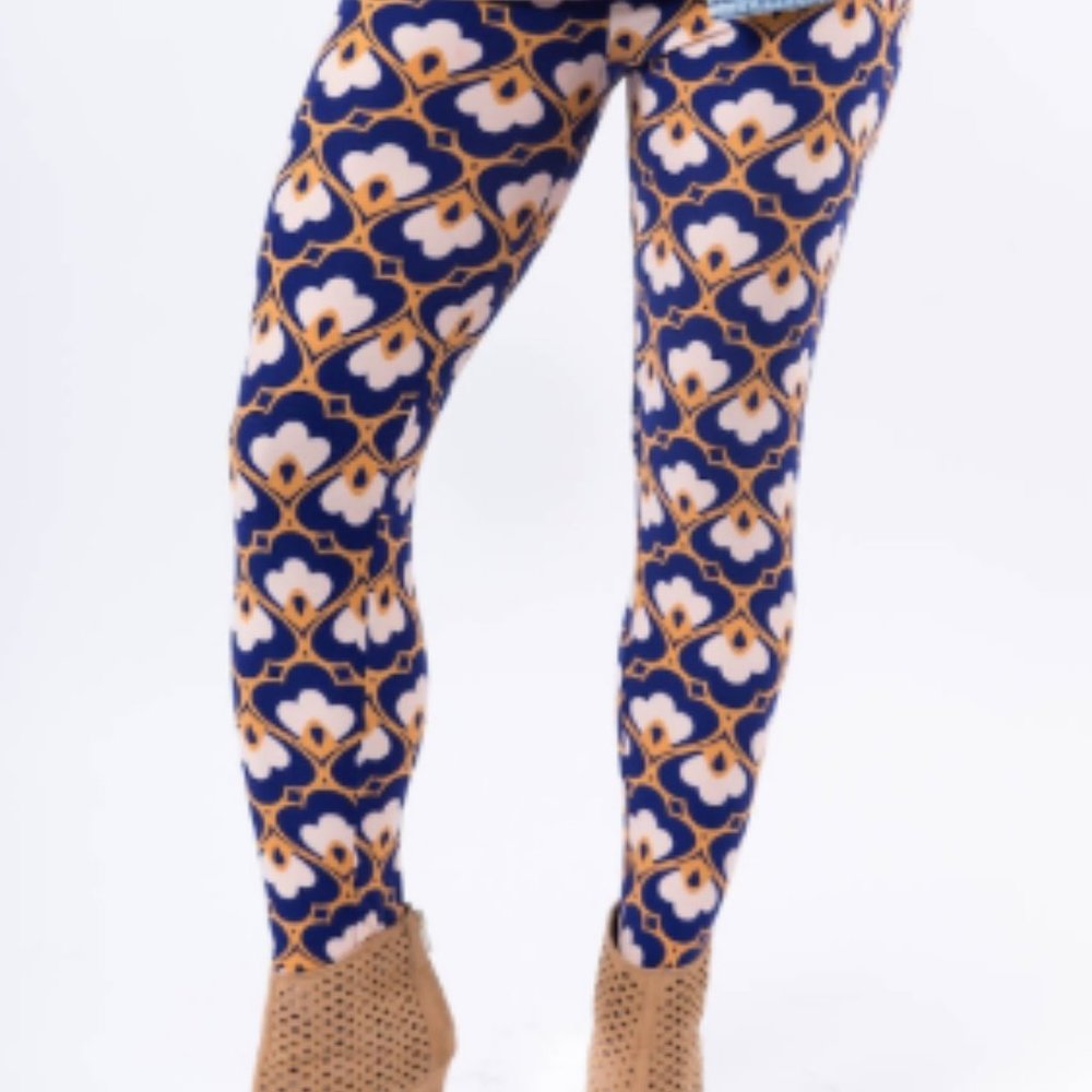 Leggings Floral Scallop S/M